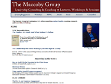 Tablet Screenshot of maccoby.com